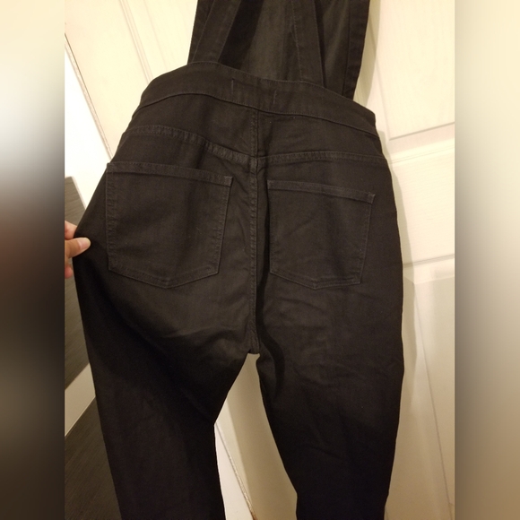 Madewell Cali Demi-Boot Overalls in Black Frost Size Small - Picture 14 of 16